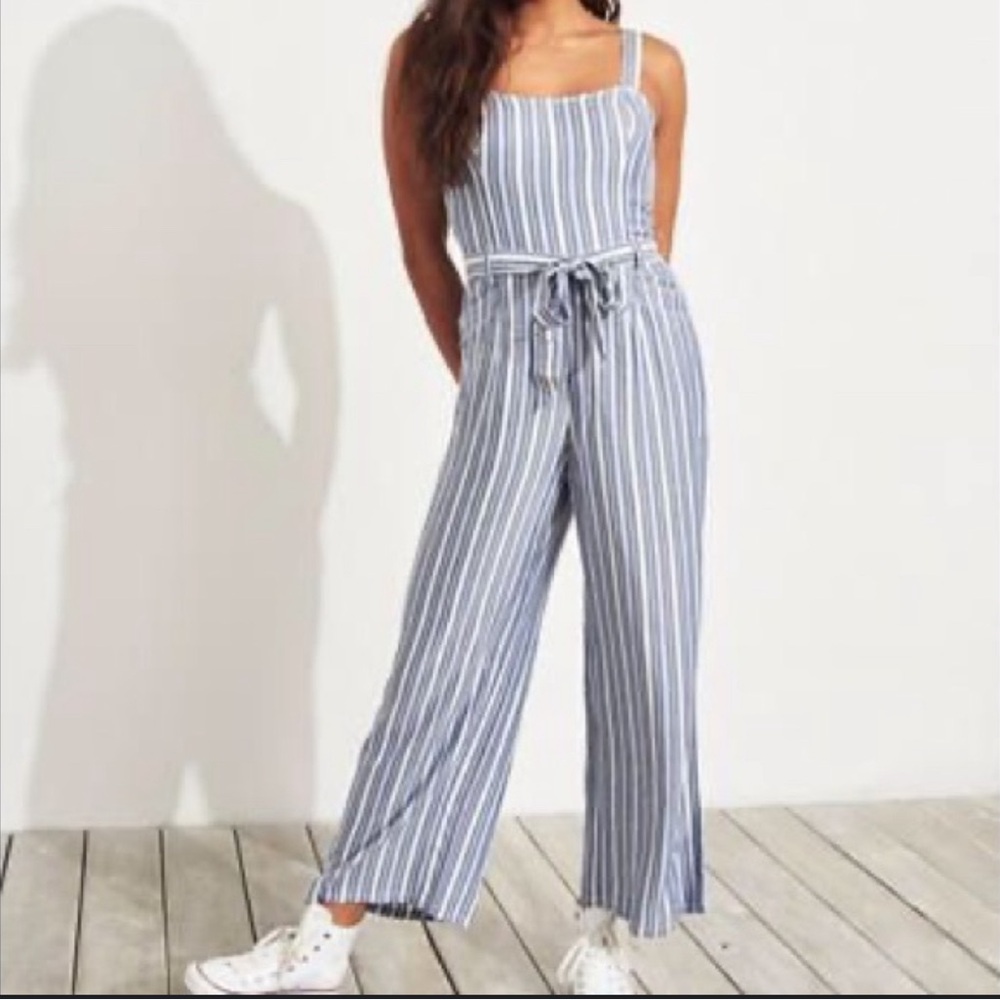 MOVING SALE - Hollister striped maxi romper ✰ summer // casual // y2k